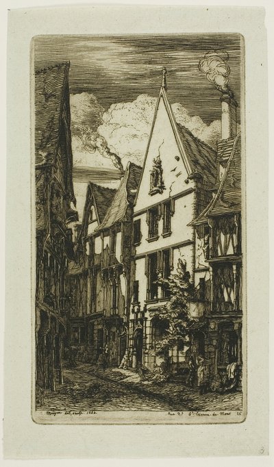 Rue des Toiles, Bourges alkotó: Charles Meryon