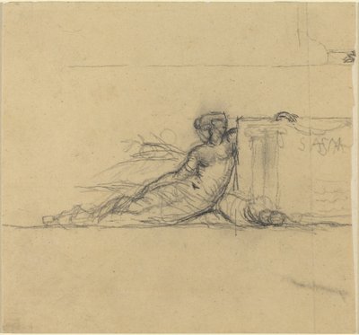 Ülő női figura "San Francisco" számára alkotó: Charles Meryon