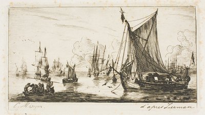 Dél-tengeri halászok alkotó: Charles Meryon