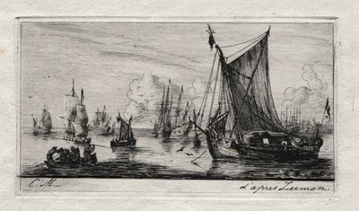 Dél-tengeri halászok alkotó: Charles Meryon