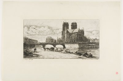 A Notre-Dame apszisa, Párizs alkotó: Charles Meryon