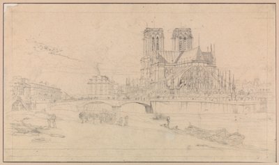 A párizsi Notre-Dame apszisa alkotó: Charles Meryon