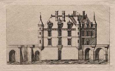Chenonceau kastélya alkotó: Charles Meryon