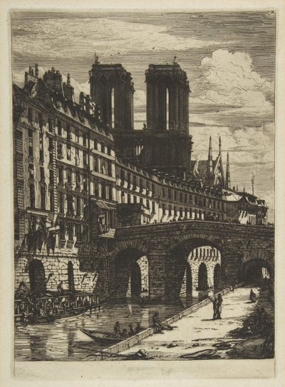 A Petit Pont, Párizs alkotó: Charles Meryon
