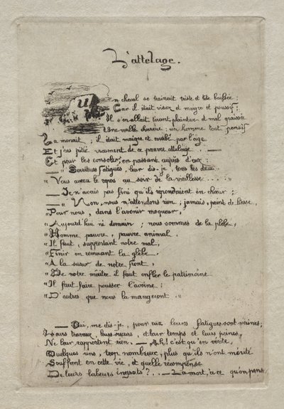 A szántóember és a lova. alkotó: Charles Meryon