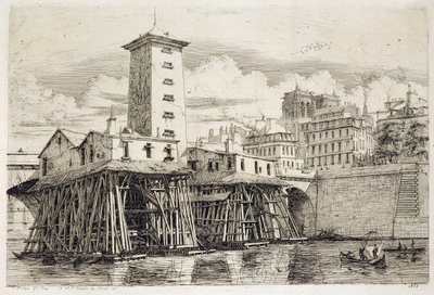 A szivattyú, Notre Dame alkotó: Charles Meryon