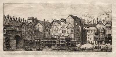 Kilátás Párizs városának egy részére, a 17. század vége felé, 1861. alkotó: Charles Meryon