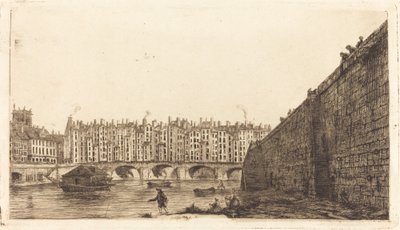 A Pont-au-Change, Párizs, 1784 körül alkotó: Charles Meryon after Victor Jean Nicolle