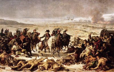 Napóleon az eilaui csatamezőn, 1807. február 9 alkotó: Charles Meynier