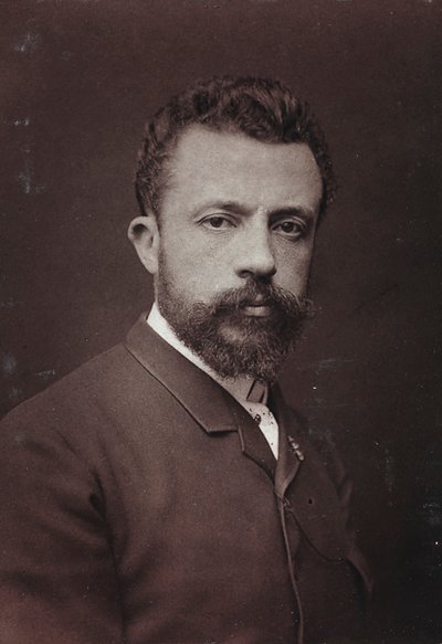 Művészi és életrajzi album, V. évf., Szalon 1885; Évariste Carpentier (1845-1922) belga festő portréja alkotó: Charles Michelez