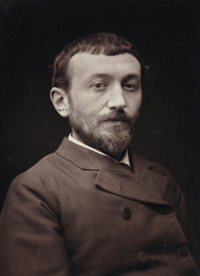 Művészi és életrajzi album, V. évf., Szalon 1885; Alfred-Henri Bramtot (1852-1894) francia festő portréja alkotó: Charles Michelez