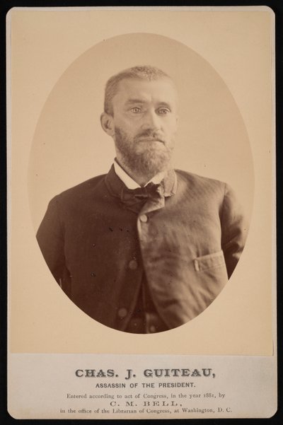 Charles Julius Guiteau portréja 1841-1882, 1881. július 4. alkotó: Charles Milton Bell