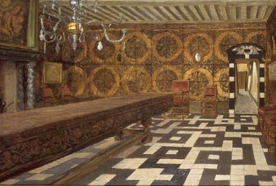 Egy szoba a Musee Plantinban, Antwerpen alkotó: Charles Napier Hemy
