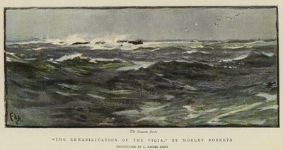 Illusztráció a Vigia rehabilitációjához, Morley Roberts alkotó: Charles Napier Hemy