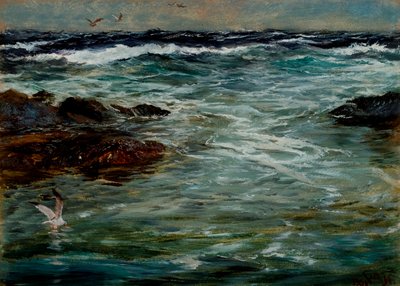 Tengeri tanulmány Portscatho, Cornwall, 1901 alkotó: Charles Napier Hemy