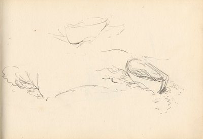 Vázlatfüzet (olaj és ceruza, papír) alkotó: Charles Napier Hemy