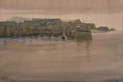 St Ives, karácsony napja, 1908 (wc és gouache papíron) alkotó: Charles Napier Hemy