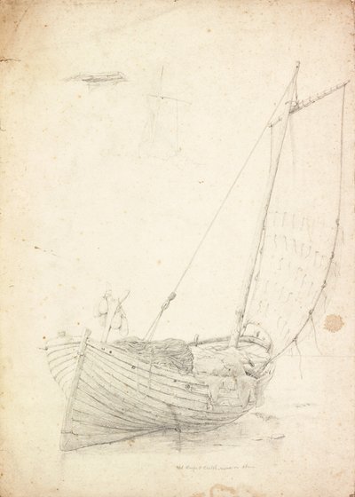 Tanulmány egy halászhajóról alkotó: Charles Napier Hemy