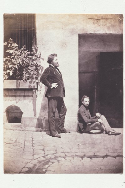 Henri Le Secq és Gustave Le Gray (?) Charles Nègre udvarán alkotó: Charles Nègre