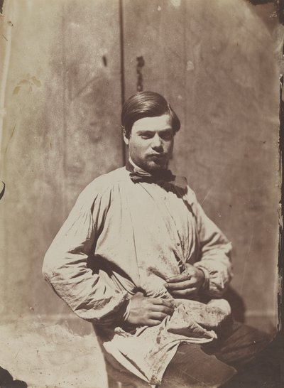 Fiatal férfi portréja blúzban alkotó: Charles Nègre