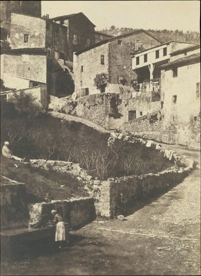 Egy utca Grasse-ban, 1852. alkotó: Charles Nègre
