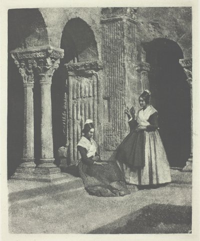 Két arles-i nő a Saint-Trophime d