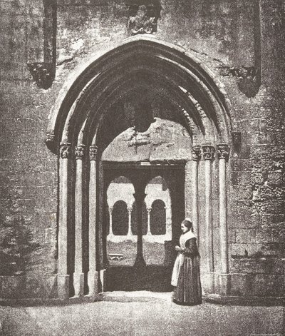 Saint-Trophime portál, kolostor bejárata, Arles, Saint-Trophime Metropolitan Church,..., 1852. alkotó: Charles Nègre