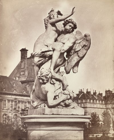 Szobor a Tuileriákból: G. Marsy és A. Flamen: Boreas elrabolja Orythiát, 1859. alkotó: Charles Nègre