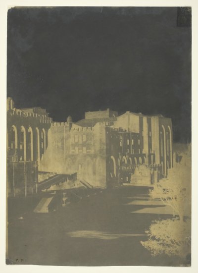 A Pápai Palota, Avignon, c. 1851. alkotó: Charles Nègre