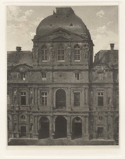 VII. tábla – A Louvre, az Órapavilon (VI. tábla – A Louvre, az Órapavilon) alkotó: Charles Nègre, André Jammes