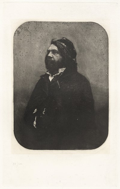 VIII. tábla – Théophile Gautier portréja Nadar után (VIII. tábla – Théophile Gautier portréja, Nadar) alkotó: Charles Nègre, Nadar, André Jammes