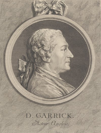 David Garrick portréja, 1764 alkotó: Charles Nicolas Cochin