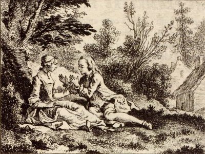 Ígérgetni egy dolog, betartani egy másik. alkotó: Charles Nicolas Cochin
