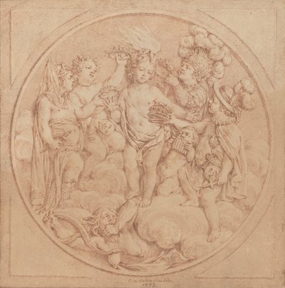 A Hírnév allegóriája alkotó: Charles Nicolas Cochin II