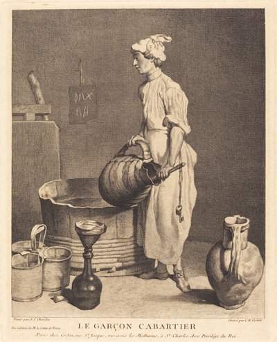 A fogadós fiú alkotó: Charles Nicolas Cochin I after Jean Siméon Chardin