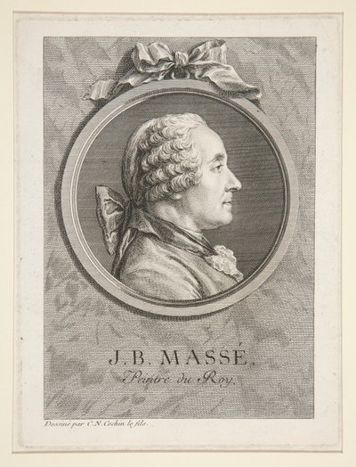 Jean-Baptiste Masse portréja alkotó: Charles-Nicolas Cochin the younger