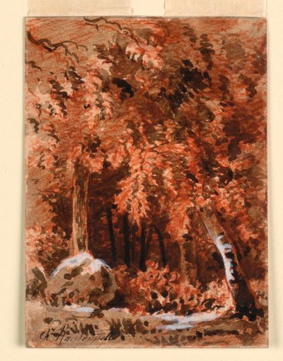 Az erdőben alkotó: Charles Nicolas Ransonnette