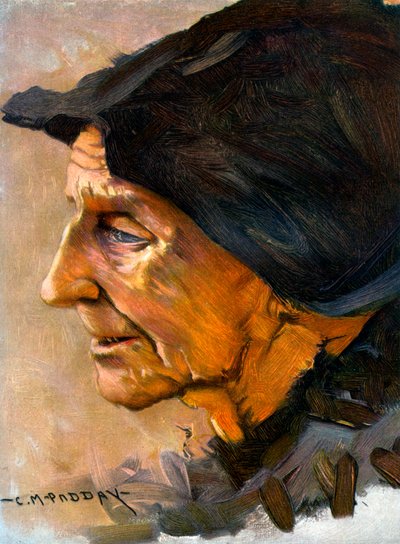 „Study of a Head”, 1906. alkotó: Charles Padday