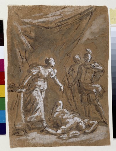 Judith és Holopherne (rajz) alkotó: Charles Parrocel