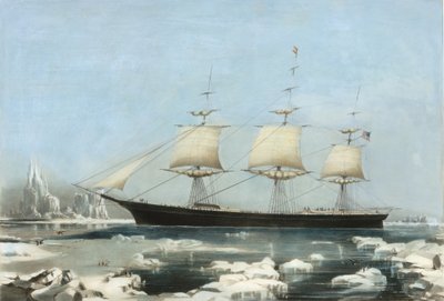 Clipper Ship Red Jacket – Jégben a Horn-foknál, a Her Passage from Ausztráliából Li..., 1855 alkotó: Charles Parsons