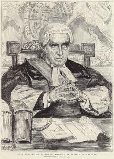 Lord Russell of Killowen (litho) alkotó: Charles Paul (after) Renouard