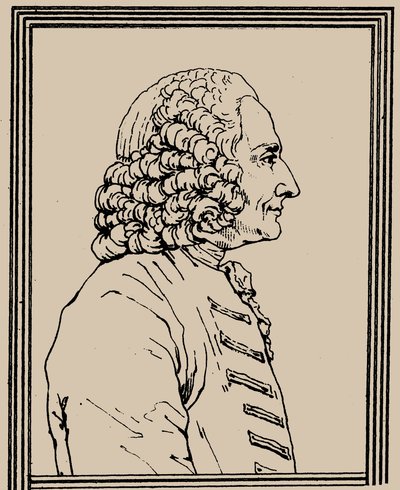 Jean-Philippe Rameau zeneszerző portréja 1683-1764, c. 1800. alkotó: Charles Paul Landon