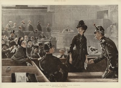 Egy jelenet a párizsi bíróságokon alkotó: Charles Paul Renouard