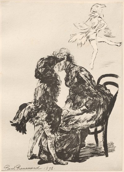 A balett előtt, 1898. alkotó: Charles Paul Renouard