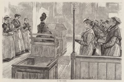 Női börtönélet Wokingban alkotó: Charles Paul Renouard