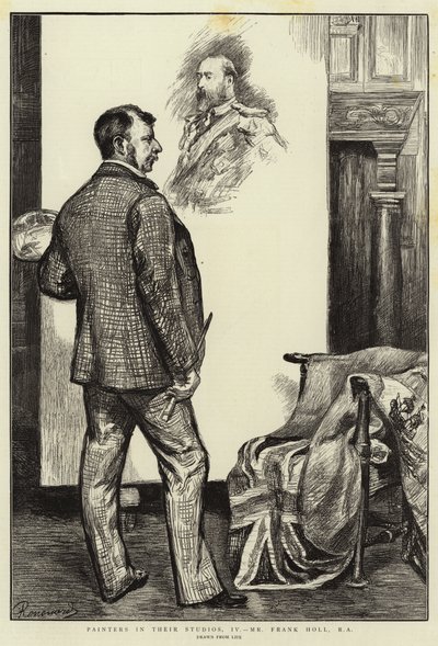 Painters in their Studios, IV, Mr Frank Holl, RA alkotó: Charles Paul Renouard