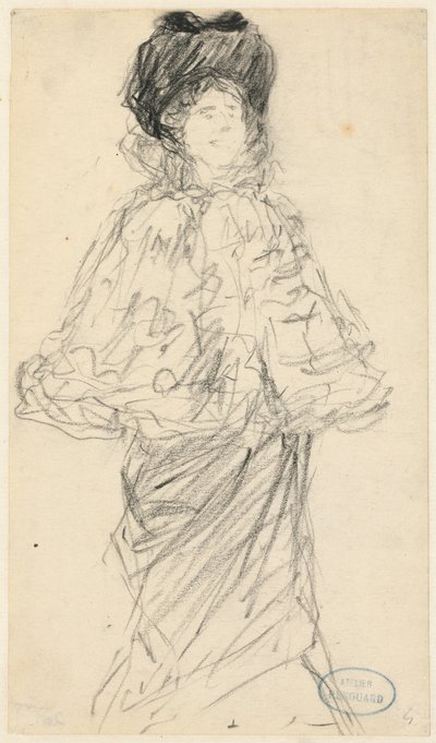 Álló nő, c. 1900. alkotó: Charles Paul Renouard