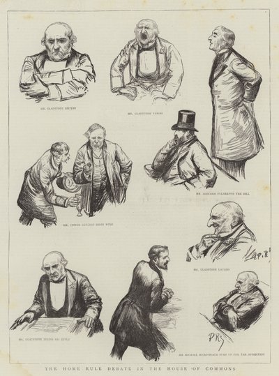 A Home Rule Debate az alsóházban alkotó: Charles Paul Renouard