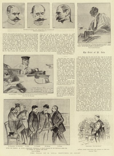 M Zola pere, Vázlatok a bíróságon alkotó: Charles Paul Renouard