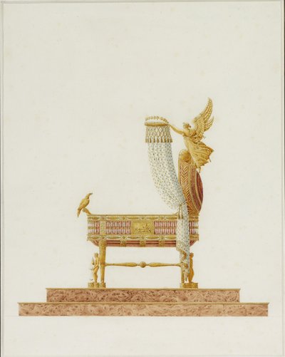 A Bassinet terve Őfelsége, a római király számára, 1811 alkotó: Charles Percier